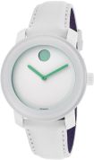 Movado Bold White Leather Unisex Watch 3600154