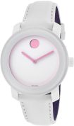 Movado Bold White Leather Unisex Watch 3600155