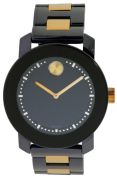 Movado Bold Ceramic Black and Rose Gold-Tone Ladies Watch 3600183