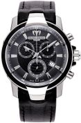 TechnoMarine Unisex UF6 Chronograph Black Leather Watch 609010