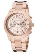 Michael Kors Mercer Rose Gold-Tone Chronograph Ladies Watch MK5727