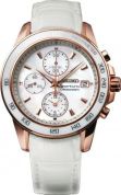 Seiko Sportura Leather Chronograph Ladies Watch SNDX98